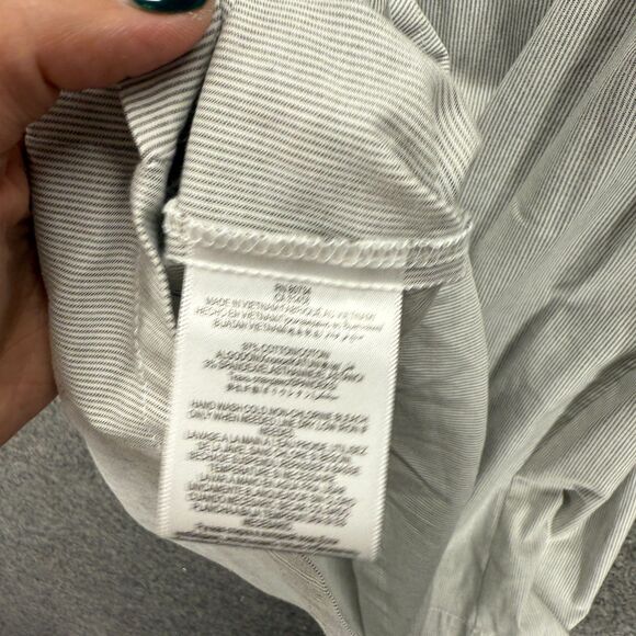 BCBGeneration Shirt Dress Women S Small Gray Midi Collared Button Sleeveless - Picture 6 of 7